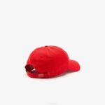 Men Lacoste V0ZN2240 Red 240 Contrast Badge Cap - Image 2