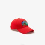Men Lacoste V0ZN2240 Red 240 Contrast Badge Cap