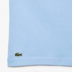 Men Lacoste V0ZN225 Blue HBP Relaxed Fit Organic Cotton Jersey T-Shirt - Image 3