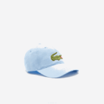 Men Lacoste V0ZN2266 Blue HBP Adjustable Organic Cotton Twill Cap