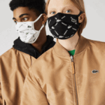 Men Lacoste V0ZN2273 Black Green White 299 L.12.12 Face Protection Adjustable Masks 3-Pack