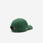 Men Lacoste V0ZN2286 Green 132 Organic Cotton Twill Cap - Image 3