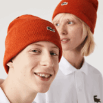Men Lacoste V0ZN2292 Orange UY6 Wool Beanie