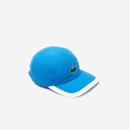 Men Lacoste V0ZN2295 Blue White 8PX SPORT Contrast Border Lightweight Cap