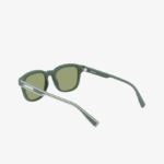 Men Lacoste V0ZN2306 Matte Green 301 Rectangle Active Line Sunglasses - Image 5