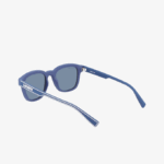 Men Lacoste V0ZN2307 Matte Blue 401 Rectangle Active Line Sunglasses - Image 4