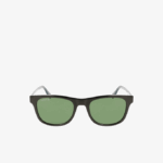 Men Lacoste V0ZN2308 Matt Black 001 Rectangle Color Block Sunglasses