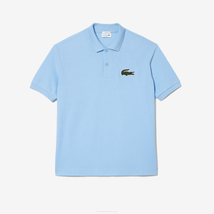 men_lacoste_v0zn230_blue_hbp_original_l_12_12_loose_fit_polo.png Men Lacoste V0ZN230 Blue HBP Original L.12.12 Loose Fit Polo - Image 1