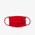 Men Lacoste V0ZN2321 Red 240 L.12.12 Cotton Pique' Face Protection Mask