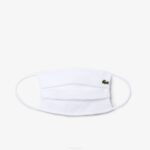 Men Lacoste V0ZN2322 White 001 L.12.12 Cotton Pique' Face Protection Mask