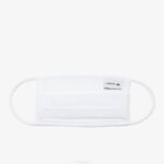 Men Lacoste V0ZN2322 White 001 L.12.12 Cotton Pique' Face Protection Mask - Image 3
