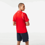 Men Lacoste V0ZN233 Red S5H Tennis x Daniil Medvedev Polo - Image 2