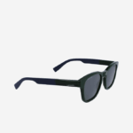 Men Lacoste V0ZN2347 Green 300 Rectangle Acetate Textile Touch Sunglasses - Image 4