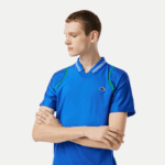 Men Lacoste V0ZN234 Blue KXB Tennis x Daniil Medvedev Polo - Image 2