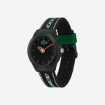 Men Lacoste V0ZN2350 Black 000 Neocroc Black Silicone Strap Watch - Image 2