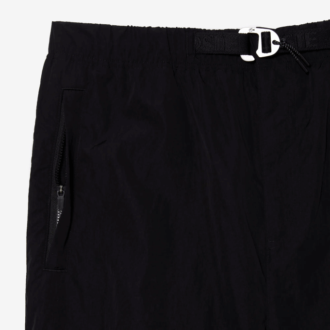 Men Lacoste V0ZN23 Black 031 Relaxed Fit Water-Repellent Track Pants - Image 5