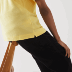 Men Lacoste V0ZN241 Yellow 107 Original L.12.12 Polo - Image 4