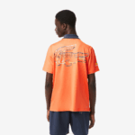 Men Lacoste V0ZN244 Orange 5QP Sport Miami Open Edition Polo - Image 3
