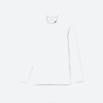 Men Lacoste V0ZN245 White 001 SPORT Long Sleeve Tight Fit T-Shirt - Image 4