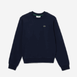 Men Lacoste V0ZN2460 Navy Blue 166 Unbrushed Fleece Sweatshirt
