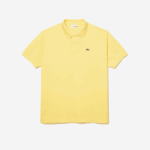 Men Lacoste V0ZN247 Yellow 107 Cotton Petit Pique Polo - Plus Size - Big