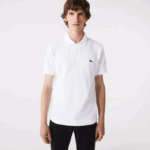Men Lacoste V0ZN249 White 001 Original L.12.12 Polo with heavy cotton pique - Image 2