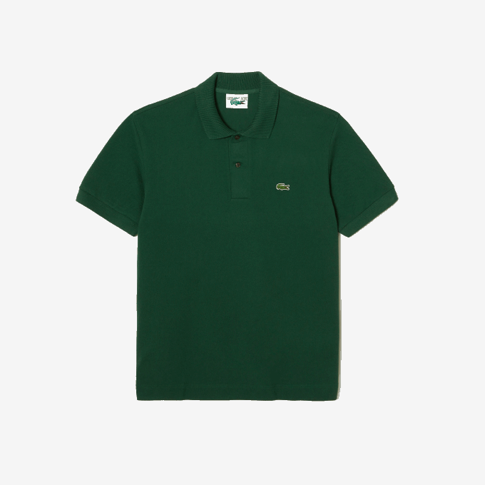 Men Lacoste V0ZN252 Green 132 Original L.12.12 Polo with heavy cotton pique - Image 3