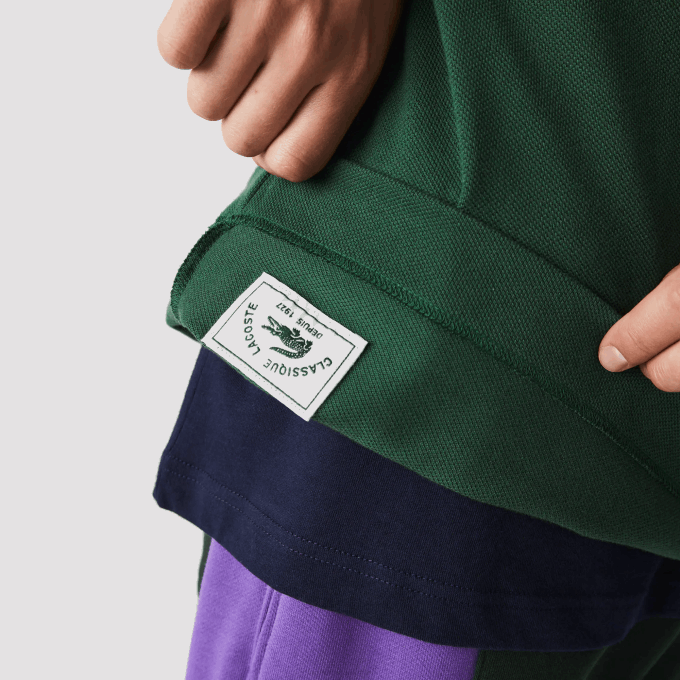 Men Lacoste V0ZN252 Green 132 Original L.12.12 Polo with heavy cotton pique - Image 4