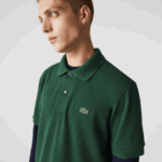 Men Lacoste V0ZN252 Green 132 Original L.12.12 Polo with heavy cotton pique - Image 5