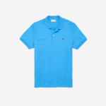 Men Lacoste V0ZN259 Blue 4XA Regular Fit Pima Cotton Polo