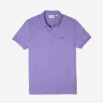 Men Lacoste V0ZN260 Purple GFU Regular Fit Pima Cotton Polo