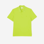 Men Lacoste V0ZN261 Yellow 90V Active Movement Breathable Cotton Pique Polo - Image 4