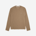 Men Lacoste V0ZN263 Light Brown HJA Long Sleeve Lounge T-Shirt