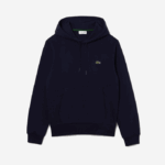 Men Lacoste V0ZN264 Navy Blue 166 Organic Cotton Hooded Sweatshirt