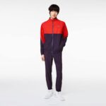 Men Lacoste V0ZN268 Red Navy Blue BQS Tennis x Novak Djokovic Jogger Set