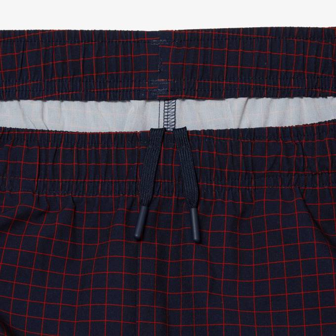 Men Lacoste V0ZN268 Red Navy Blue BQS Tennis x Novak Djokovic Jogger Set - Image 3