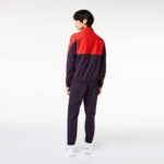 Men Lacoste V0ZN268 Red Navy Blue BQS Tennis x Novak Djokovic Jogger Set - Image 4