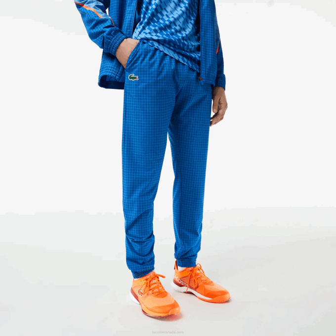 Men Lacoste V0ZN269 Blue YIQ Tennis x Novak Djokovic Jogger Set - Image 5