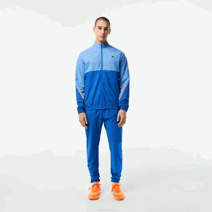 Men Lacoste V0ZN269 Blue YIQ Tennis x Novak Djokovic Jogger Set - Image 1
