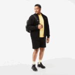 Men Lacoste V0ZN271 Yellow 107 Organic Brushed Cotton Sweatshirt - Image 5
