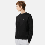 Men Lacoste V0ZN273 Black 031 Organic Brushed Cotton Sweatshirt