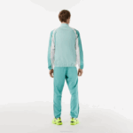 Men Lacoste V0ZN27 Light Green White Yellow XIA Tennis High Neck Jogger Set - Image 3