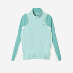 Men Lacoste V0ZN27 Light Green White Yellow XIA Tennis High Neck Jogger Set - Image 6