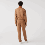 Men Lacoste V0ZN280 Beige Brown ZWM Monogram Print Trackpants - Image 3