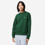 Men Lacoste V0ZN281 Green 132 Organic Brushed Cotton Sweatshirt