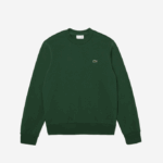Men Lacoste V0ZN281 Green 132 Organic Brushed Cotton Sweatshirt - Image 4