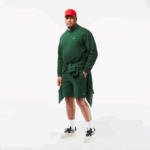 Men Lacoste V0ZN281 Green 132 Organic Brushed Cotton Sweatshirt - Image 6