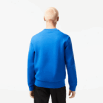 Men Lacoste V0ZN286 Blue KXB Organic Brushed Cotton Sweatshirt - Image 3