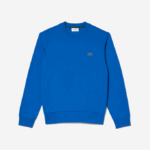 Men Lacoste V0ZN286 Blue KXB Organic Brushed Cotton Sweatshirt - Image 4