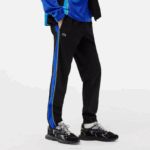 Men Lacoste V0ZN28 Black Blue Yellow AYF Tennis High Neck Jogger Set - Image 4